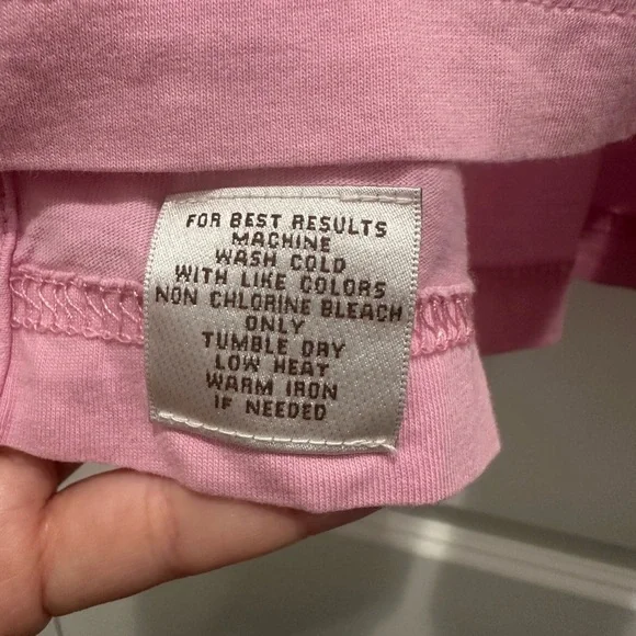 Light Pink Polo Shirt with Textured Fabric and Short Sleeves - Picture 4 of 6